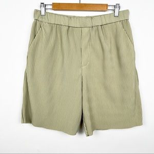 Zara Ribbed Flat Front Shorts
